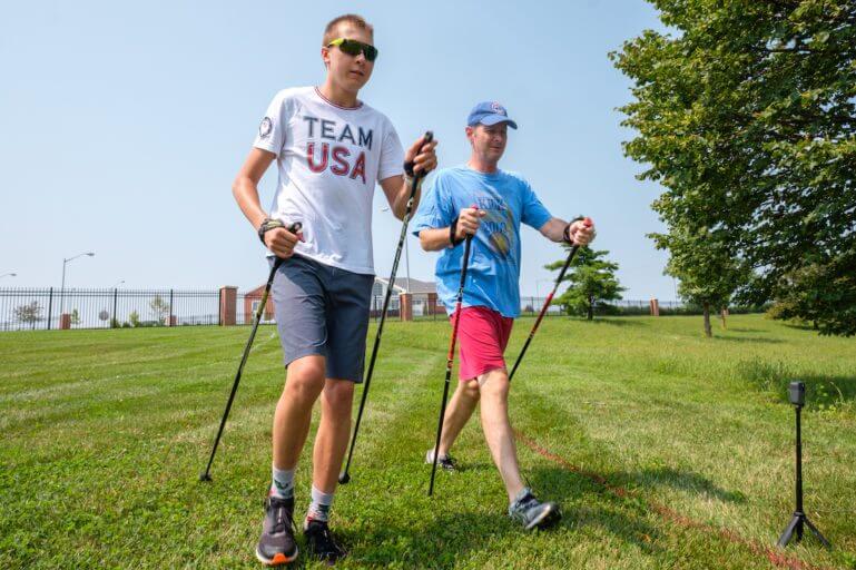 Brain Injury Rehab patient hiking